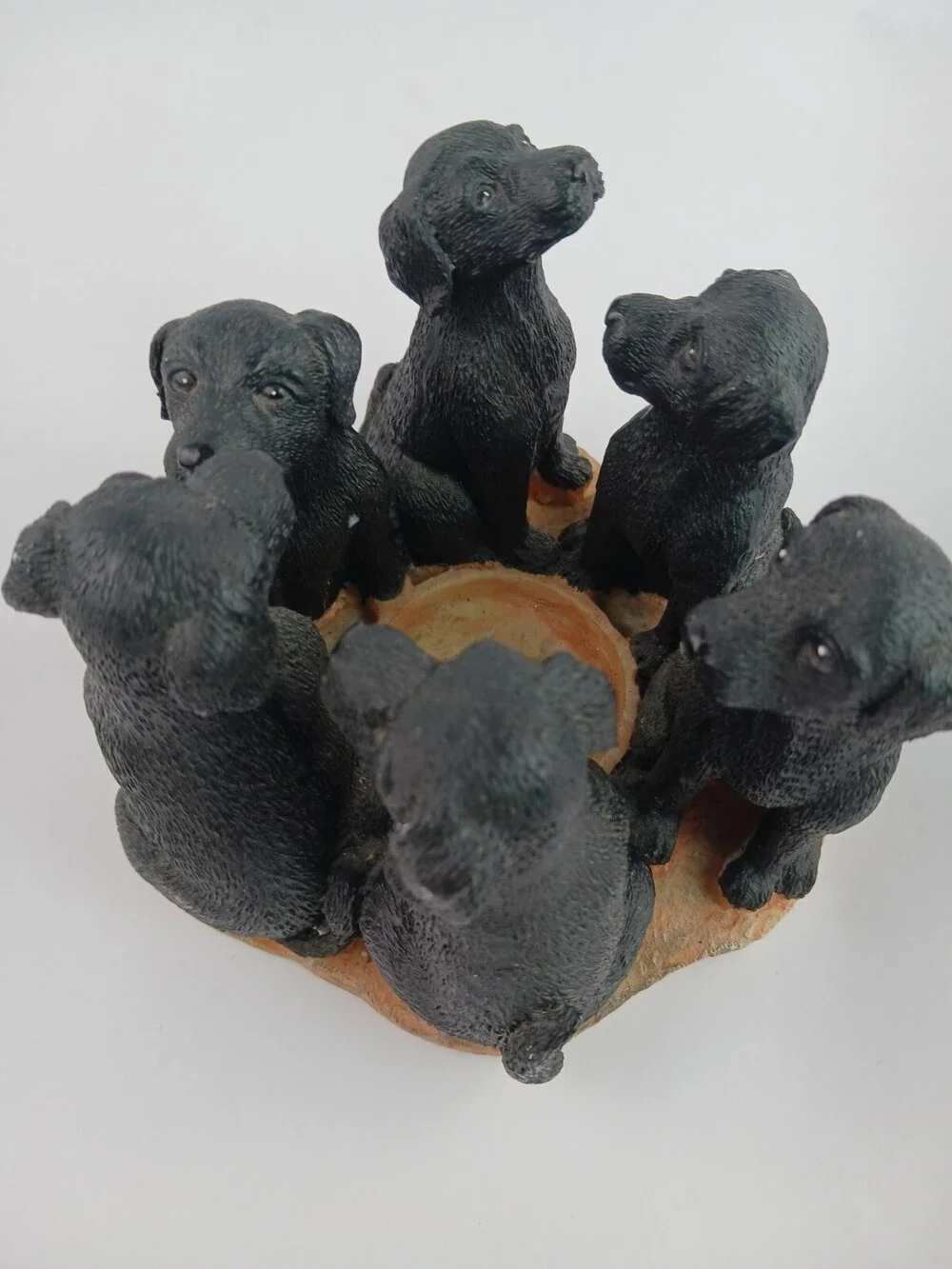 Black Lab Circle Votive Candle Holder Continental Creations #P608 S6328